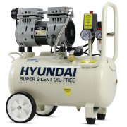 Hyundai HY7524 5.2CFM, 1HP, 24 Litre Oil Free Direct Drive Silenced Air Compressor